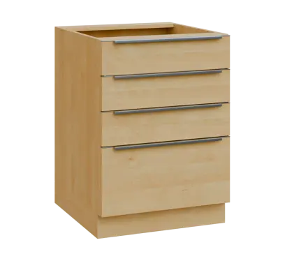 SIS - 6Z41 spodní skříňka, 4-zásuvková, 870x600x600, javor horský